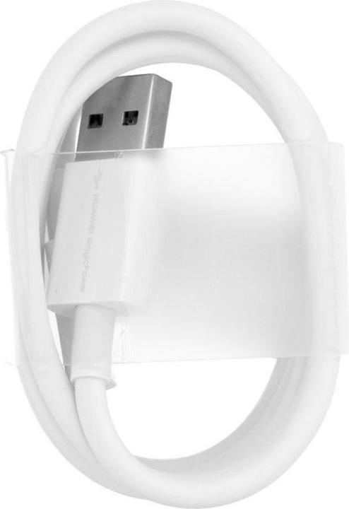 Actual product image Huawei - Data Cable (LX1218) - USB to Type-C Super Fast Charging 8A, 1m - White (Bulk Packing) (1 m, USB 3.2 Gen 1)