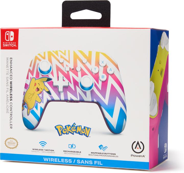 Image du produit PowerA Contrôleur sans fil amélioré Vibrant Pikachu (Switch, Switch Lite, Switch OLED)