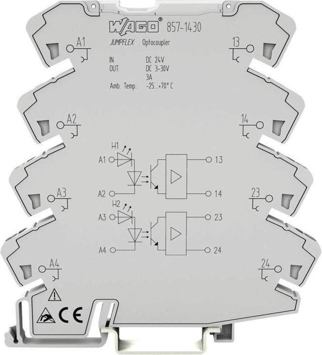 Actual product image Wago Optocoupler relay 1 pc 857-14