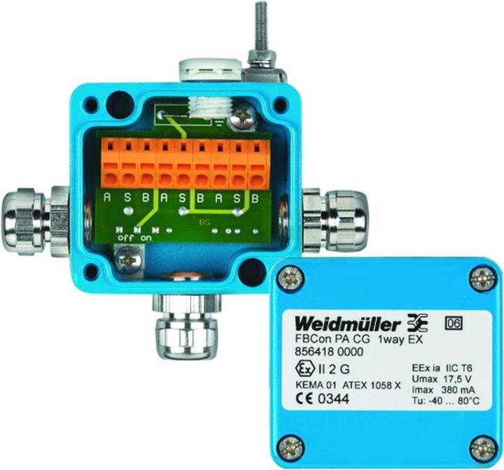 Weidmüller Distributore standard per Den Ex-B (Morsettiere)