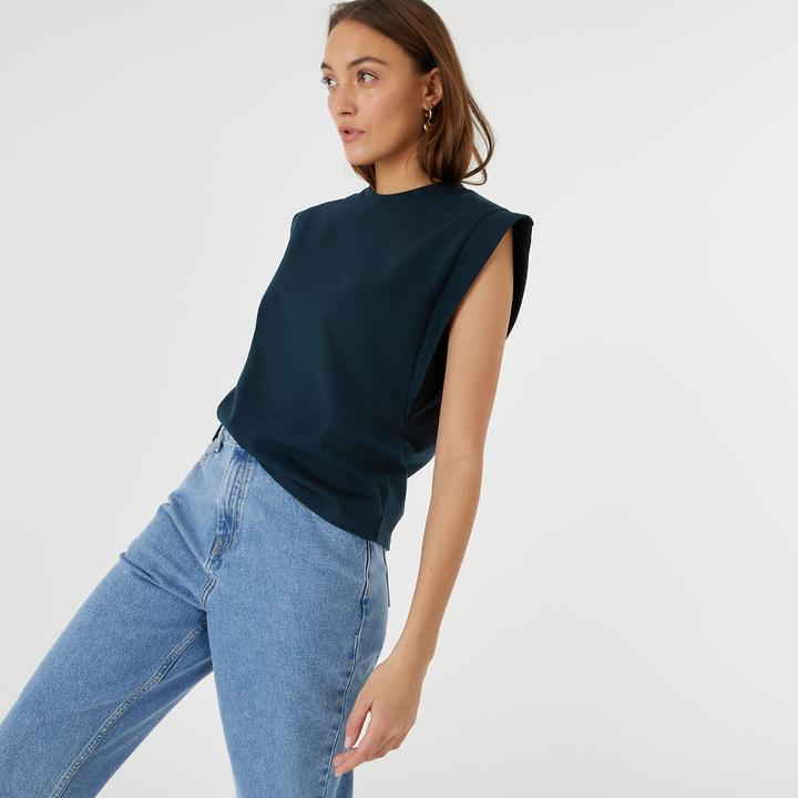 Immagine prodotto La Redoute Collections Top senza maniche con scollo rotondo (L)