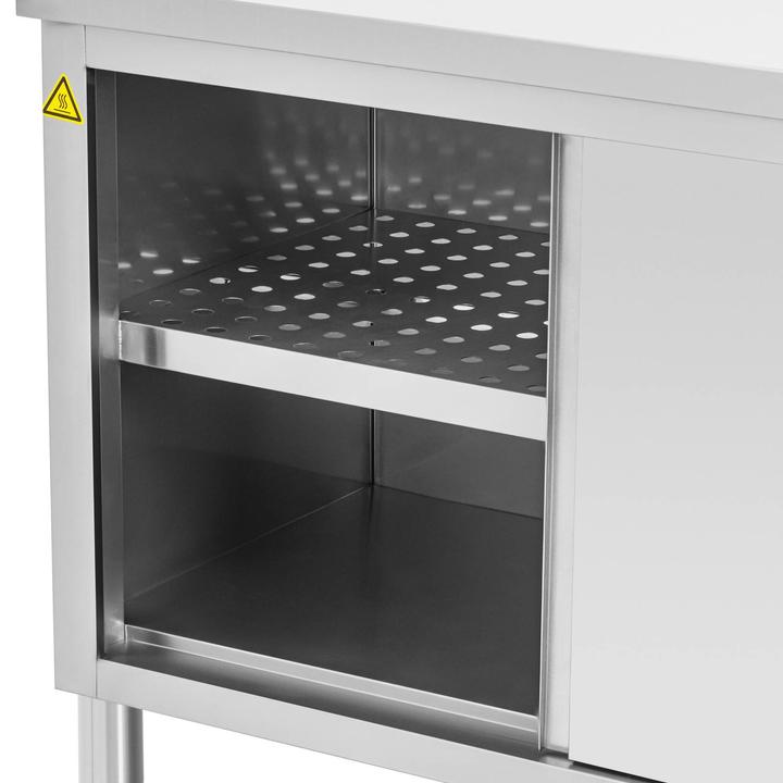 Produktbild Royal Catering Wärmeschrank 180 x 60 x 85 cm Tellerwärmer 80 °C Edelstahl (304) Warmhalteschrank