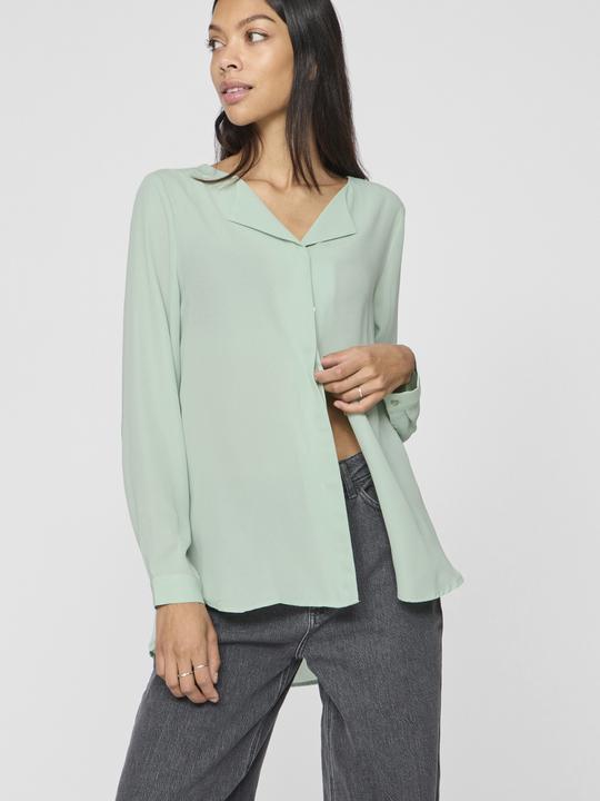 Image du produit Vila Chemise à col fendu High Low (XS)