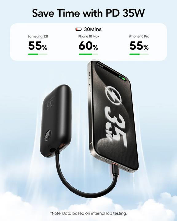 Productafbeelding Veger - W1188 Powerbank (10000 mAh, 35 W, 37 Wh)
