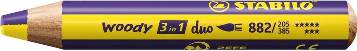 Actual product image STABILO Woody 3 In 1 Duo Yellow/Purple (Violet, Yellow, 1 x)
