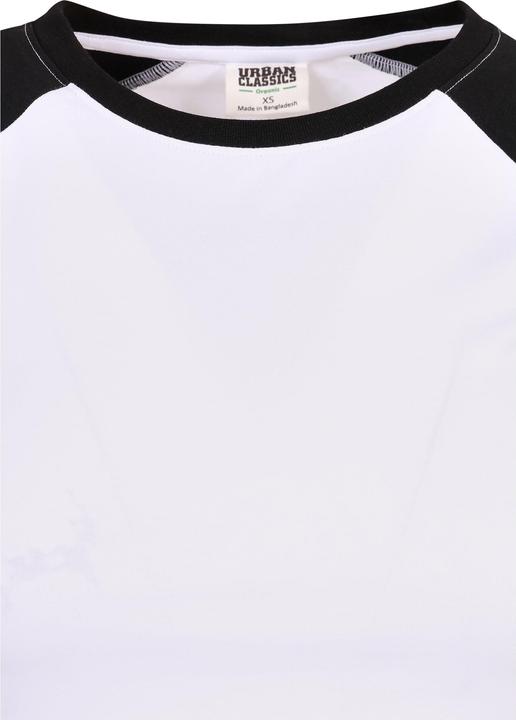 Immagine prodotto Urban Classics Maglietta da baseball corta retrò elasticizzata biologica da donna - 19391 (XS)