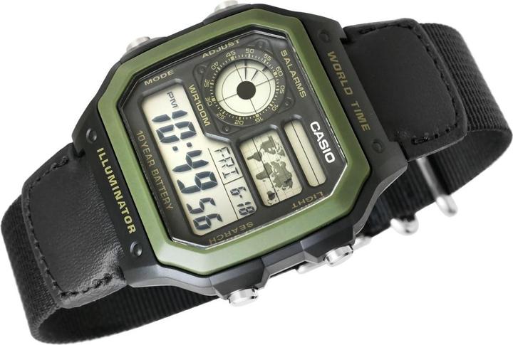 Actual product image Casio AE-1200WHB-1BVDF Clock (Digital watch, 43 mm)