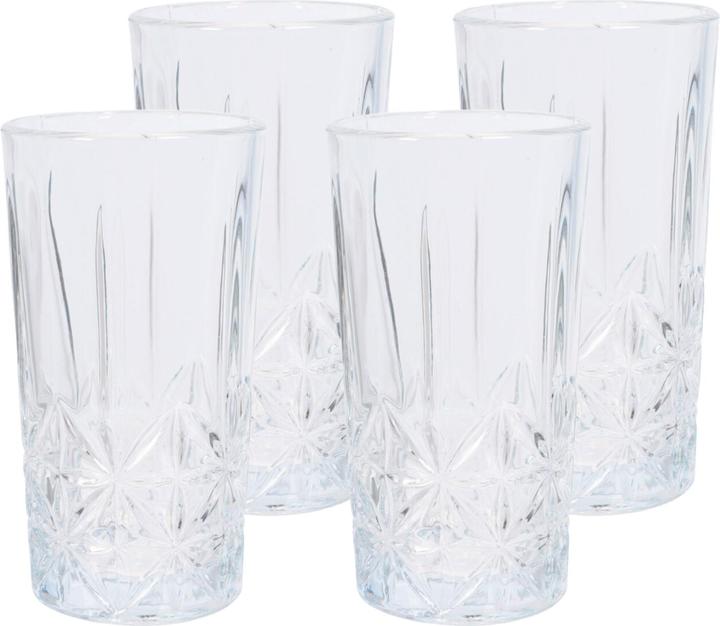 Produktbild Excellent Houseware Elegantes GlÃ¤ser-Set, 4er-Set, 4er-Set, Kristall-Look, je 300 ml (0.30 l, 4 x)