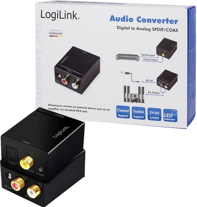 Immagine prodotto LogiLink Convertitore audio (Digitale -> Analogico)