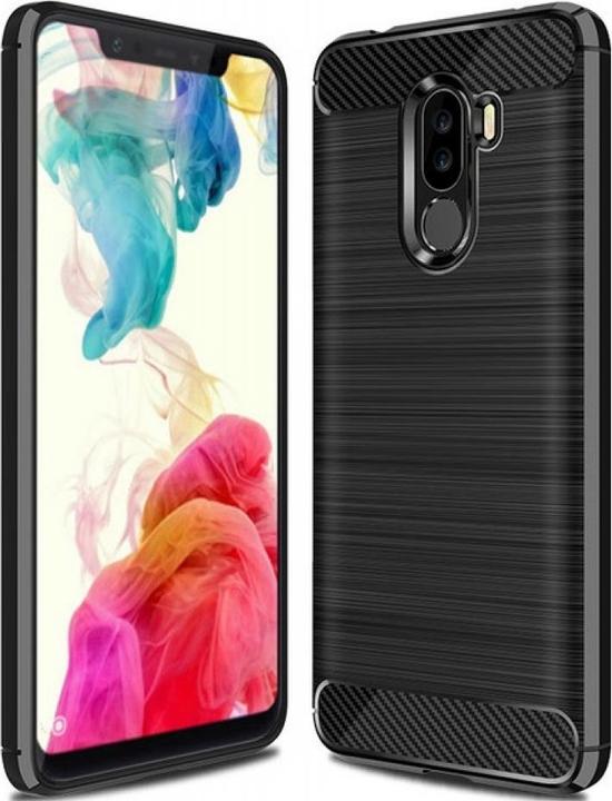 Actual product image Screenguard Xiaomi POCOPHONE F1 Cover Carbon Brushed Soft TPU (Xiaomi Pocophone F1)