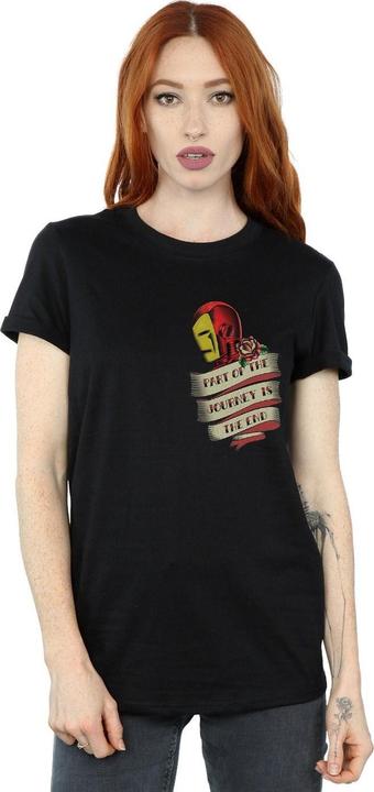 Immagine prodotto Iron Man Tattoo Journey Breast Print Maglietta Ampia Donna (XXL)