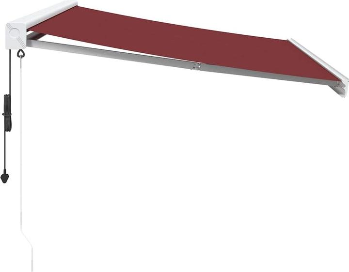Actual product image VidaXL Markise Gelenkarmmarkise Sonnenmarkise Automatisch Burgunderrot 300x250cm (3 m)