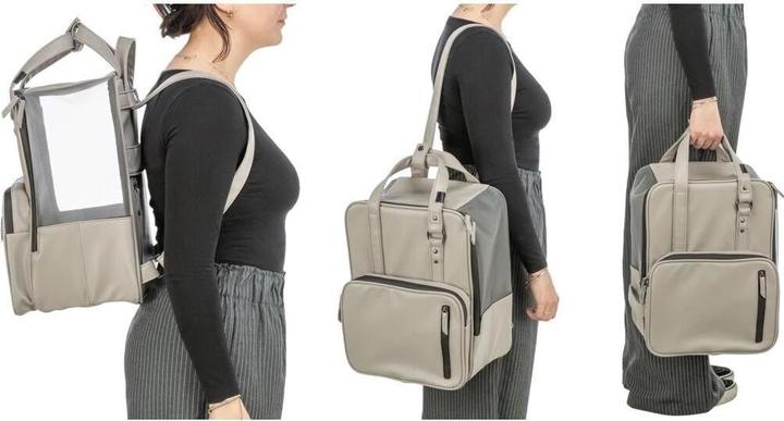 Image du produit Trixie Sac à dos pour transport d'animaux CityStyle Gris clair (Chien, Chat, Pliable)