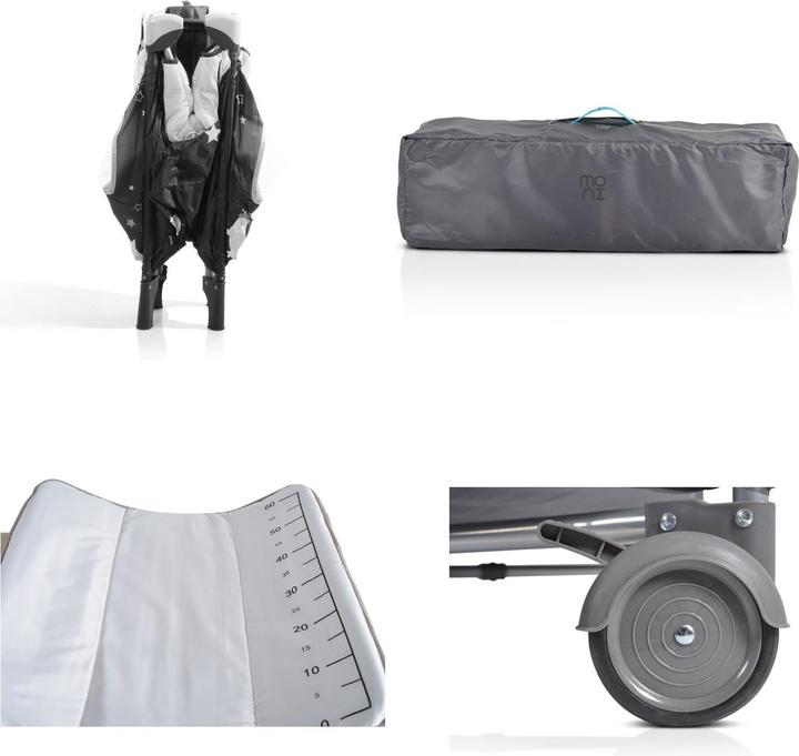 Actual product image Moni Travel cot Sleepy with wheels