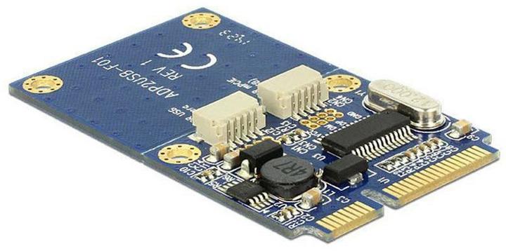 Actual product image Delock Mini PCI Express to 2x USB Adapter