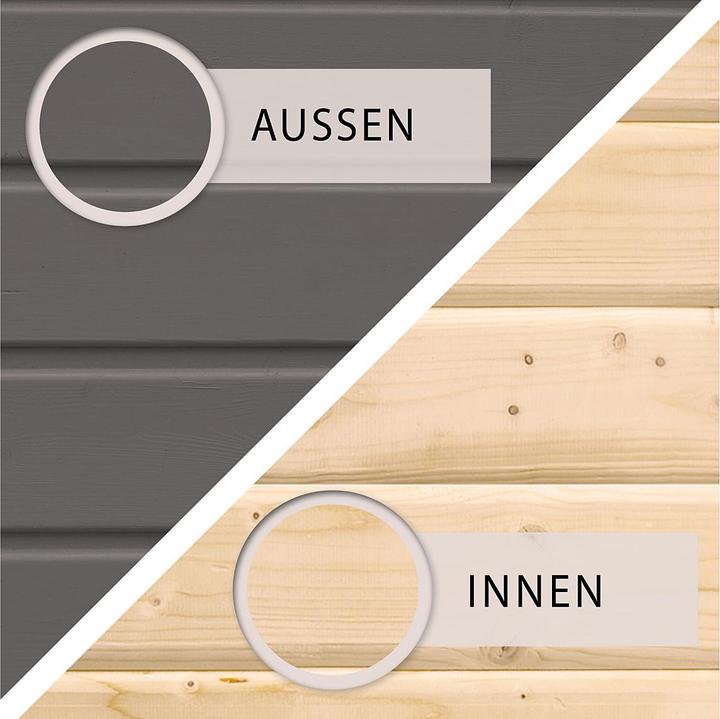 Image du produit Karibu Abri de sauna Pekka accès d'angle (9 KW Bio contrôle externe)