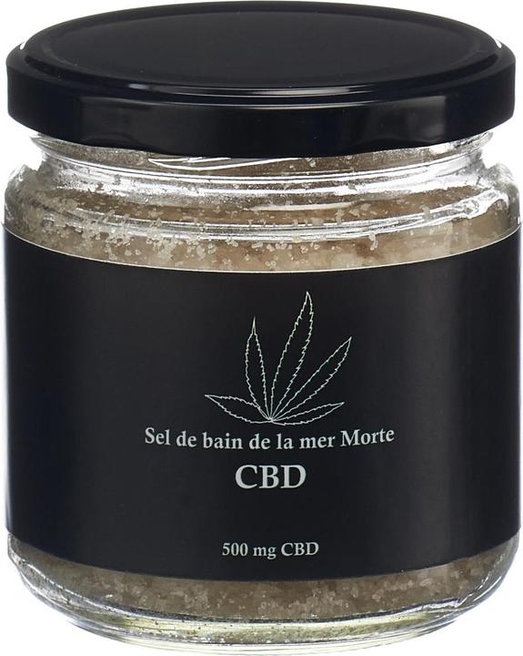 Immagine prodotto Swiss CannaMed Sali da bagno del Mar Morto al CBD (350 ml, Oli da bagno)