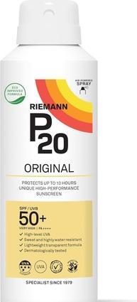 Immagine prodotto P20 RIEMANN Original Spray Continuo SPF50 150ml Protezione solare avanzata (Spray solare, SPF 50, 150 ml, 139.10 g)