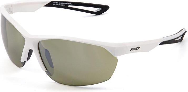 Image du produit Sinner Gear Sünder Pitch Golf Zonnebril - Mat White Frame - Sinstraat -Objektiv