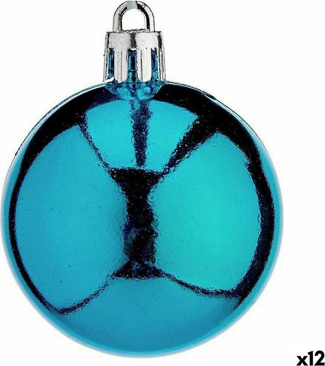 Produktbild Krist+ Weihnachtskugeln-Set Blau Kunststoff 5 x 6 x 5 cm (12 Stück) (12 -teilig)
