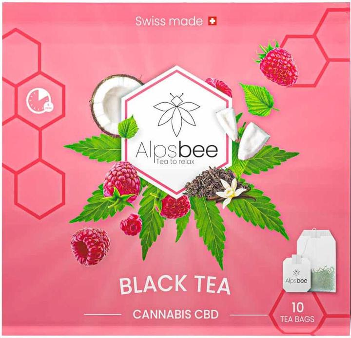 Image du produit AlpsBee Thé noir au chanvre avec CBD (28 g)