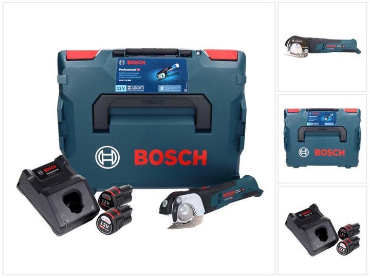Immagine prodotto Bosch Professional Bosch GUS 12V-300 Professional Cesoia universale a batteria in valigetta L-Boxx + 2x Batterie GBA 12
