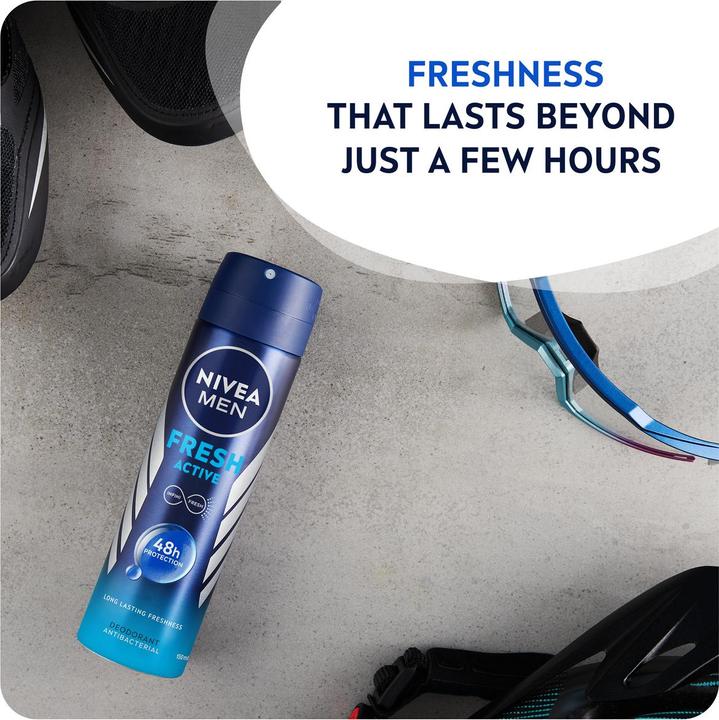 Produktbild NIVEA Deo Fresh Active Spray Male 150 ml (Spray, 150 ml)