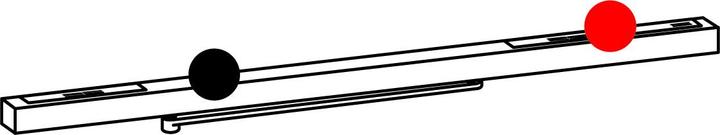 Actual product image Dormakaba Slide rail with lever G-EMR XEA (Room door, Entrance door, Wooden door, French window, Indoor)