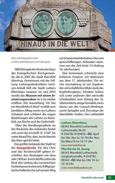 Immagine prodotto Der Reformator Martin Luther - Reiseführer (Tedesco, Wolfgang Hoffmann, 2018)