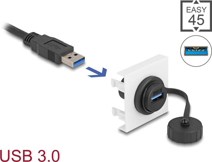 Actual product image Delock Easy 45 Module SuperSpeed USB 5 Gb (0.05 m, USB 3.2 Gen 1)