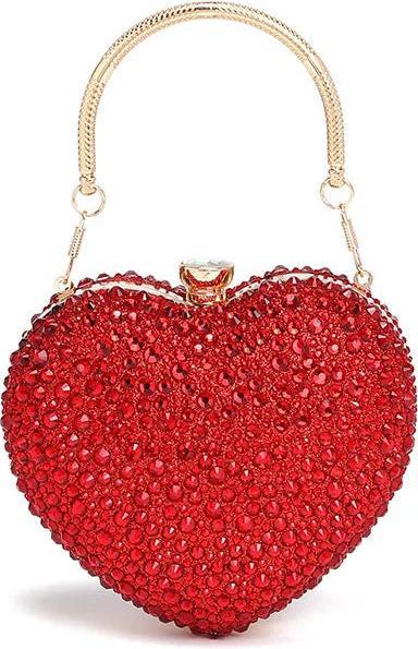 Produktbild Only-Bags.Store Luxus Diamant Inlay Herzform Kristall Handtasche Steine Umhängetasche