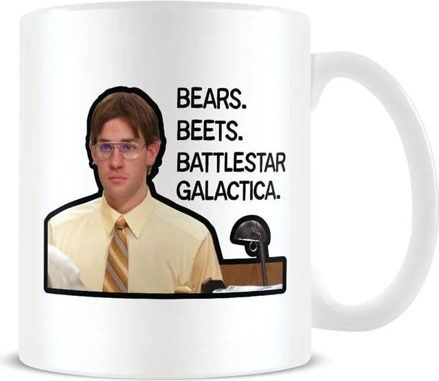 Actual product image The Office Bear Beets Battlestar Galactica Mug (325 ml)