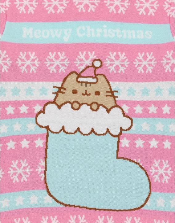 Immagine prodotto Pusheen Felpa natalizia a maglia per bambine (158, 164)