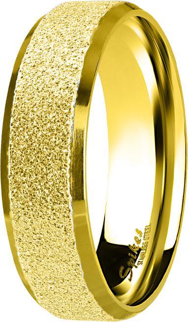 Produktbild Star Piercing Ring vergoldet poliert und mittig gesprenkelt (52, 925 Silber)