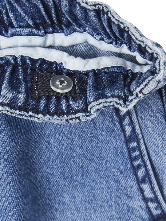 Actual product image Vertbaudet Wide boys' jeans with slip-on waistband (128)