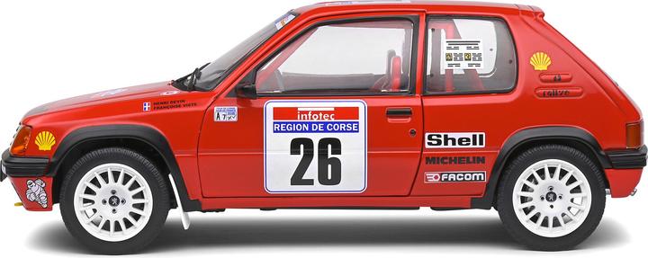 Actual product image Solido 1:18 Peugeot 205 PTS red #26