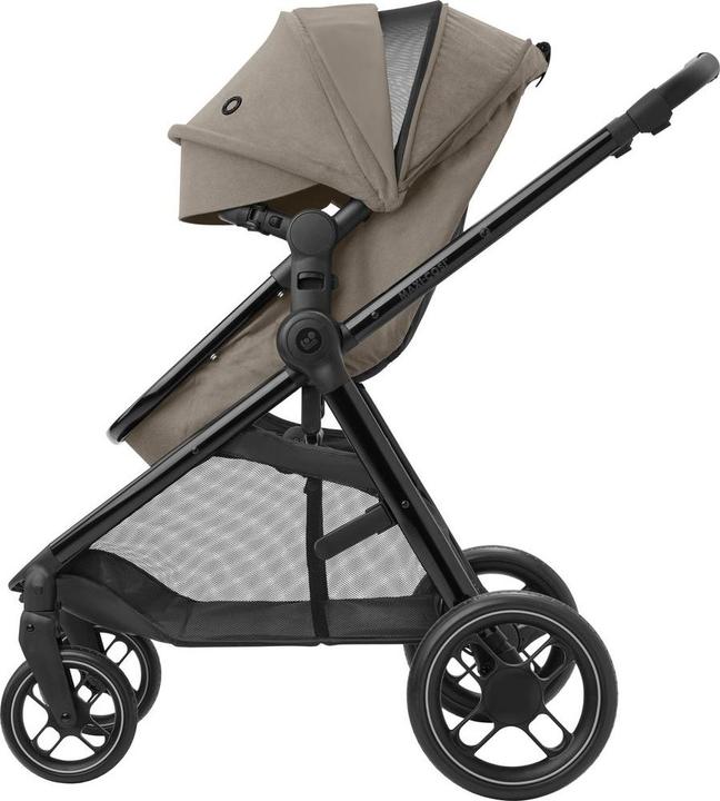 Produktbild Maxi-Cosi Zelia 3 Luxe Twillic Truffle Fr (Black glossy frame & Black Leather)