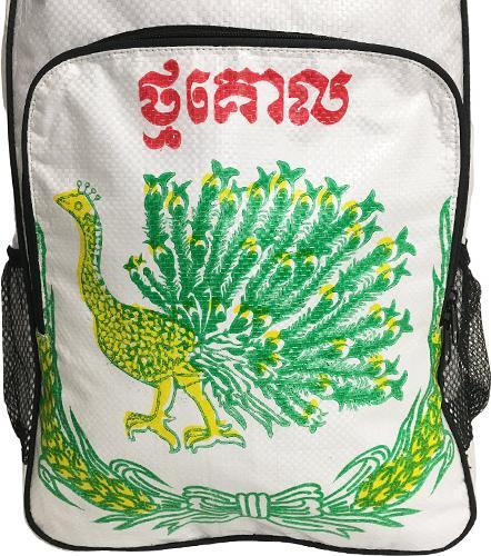 Produktbild Bekos Upcycling - Tagesrucksack aus recycelten Futtersäcke Pfau