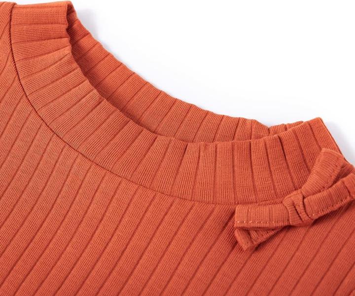 Image du produit VidaXL T-shirt manches longues enfant orange foncé 92,Matière : 95 (92)