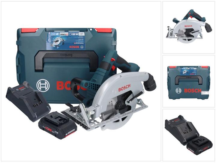 Image du produit Bosch Professional Bosch GKS 18V-70 L Scie circulaire sans fil 18 V Brushless 190 mm BITURBO + 1x batterie ProCORE 4,0