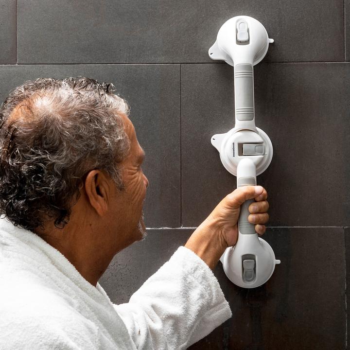 Produktbild InnovaGoods Winkelverstellbarer Doppel-Haltegriff für das Bad Grabbath
