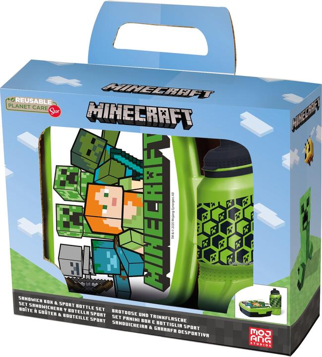 Immagine prodotto Minecraft Stor - Lunchbox & Water Bottle - (40443)