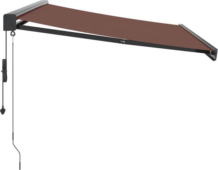 Actual product image VidaXL Markise Gelenkarmmarkise Sonnenmarkise Automatisch Braun 300x250cm (3 m)