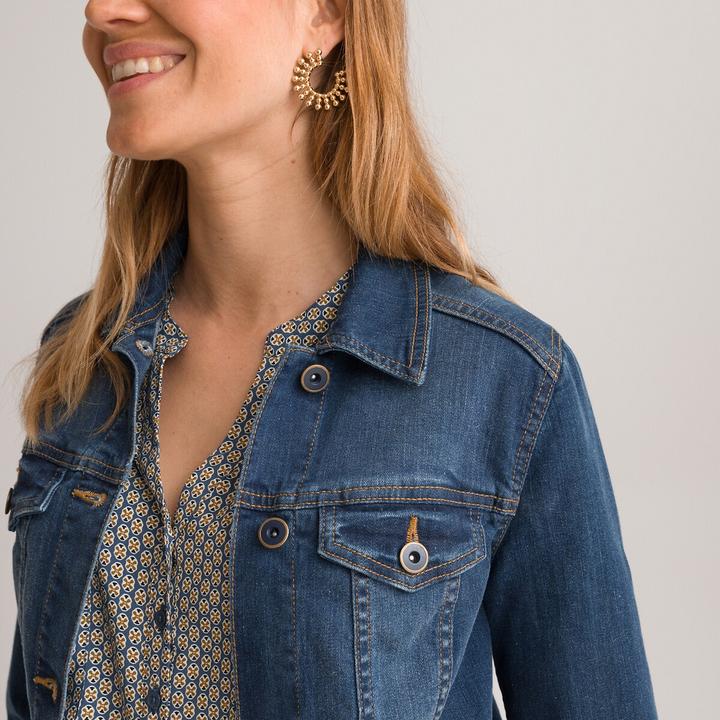 Actual product image Anne Weyburn Stretch denim denim jacket (52)