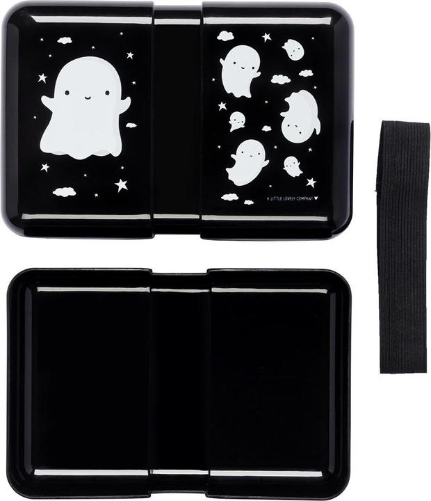 Image du produit A Little Lovely Company Boîte à lunch Ghost SBGHBL17 noir 18x6x12cm (0.85 l)
