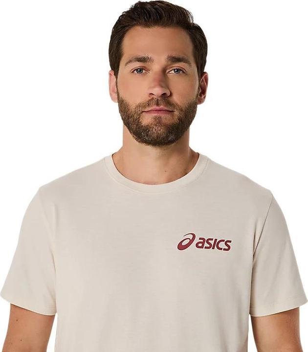 Produktbild ASICS Performance Asics Chest Logo Ss Tee Birch/Burnt Red Man (XL)