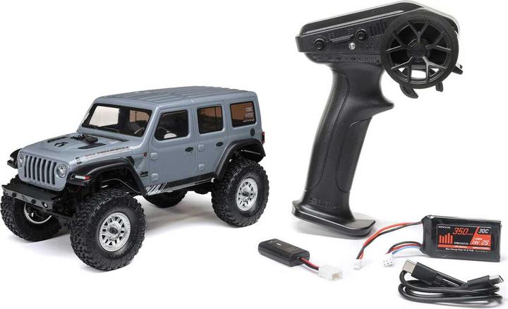 Immagine prodotto Axial Scale Crawler SCX24 Jeep JLU Wrangler Grigio, RTR (RTR pronto all'uso)