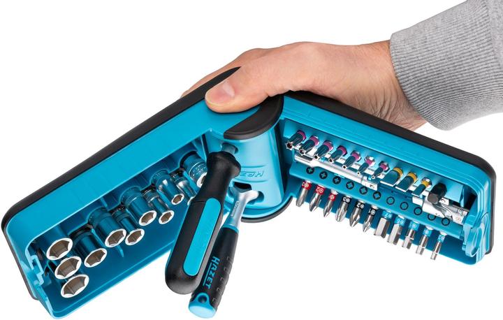Produktbild HAZET Steckschlüssel- und Bit Satz „Smart Case“ 856-1HP ∙ Vierkant6,3 mm (1/4 Zoll), Sechskant6,3 (… (14 mm, 13 mm, 12 mm, 11 mm, 10  mm)