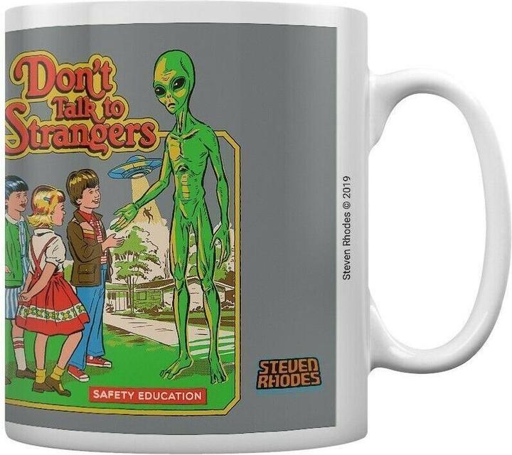 Immagine prodotto Steven Rhodes Tazza da caffè Non parlare con gli sconosciuti (325 ml, 1 x)