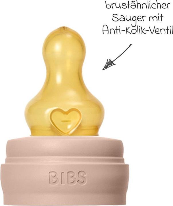 Actual product image Bibs Anti Kolik Flasche Latex 150 ml Slow Flow Blush (150 ml)